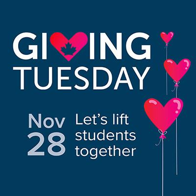 Giving Tuesday, November 28, Let's lift students together